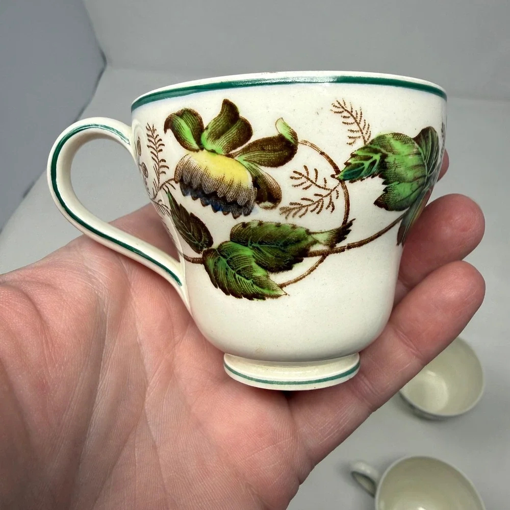 Wedgwood of Etruria Barlaston Surrey Teacups Set of 4 Floral Botanical